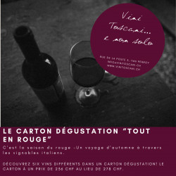 Carton "Tout en rouge"